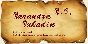 Narandža Vukadin vizit kartica
